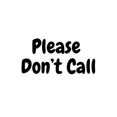 cosa significa please don't call