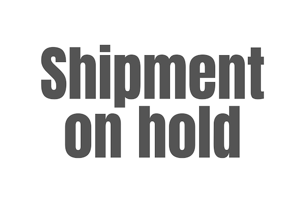 shipment on hold traduzione